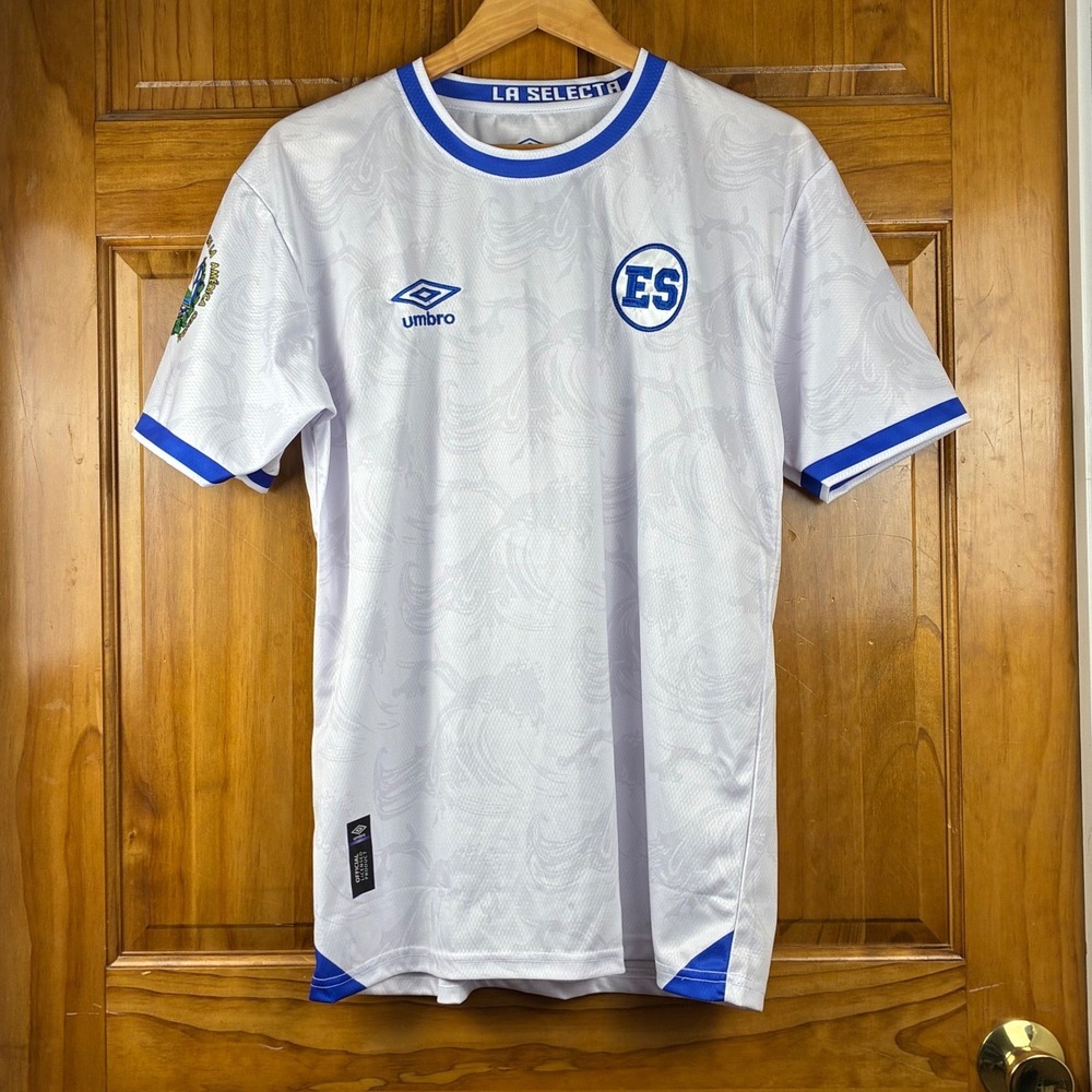 Umbro El Salvador National Team Soccer Jersey Mens Lg La Selecta Blokecore